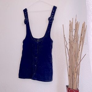 Chic||grunge||alt|| adjustable, overalls, corduroy, mini dress